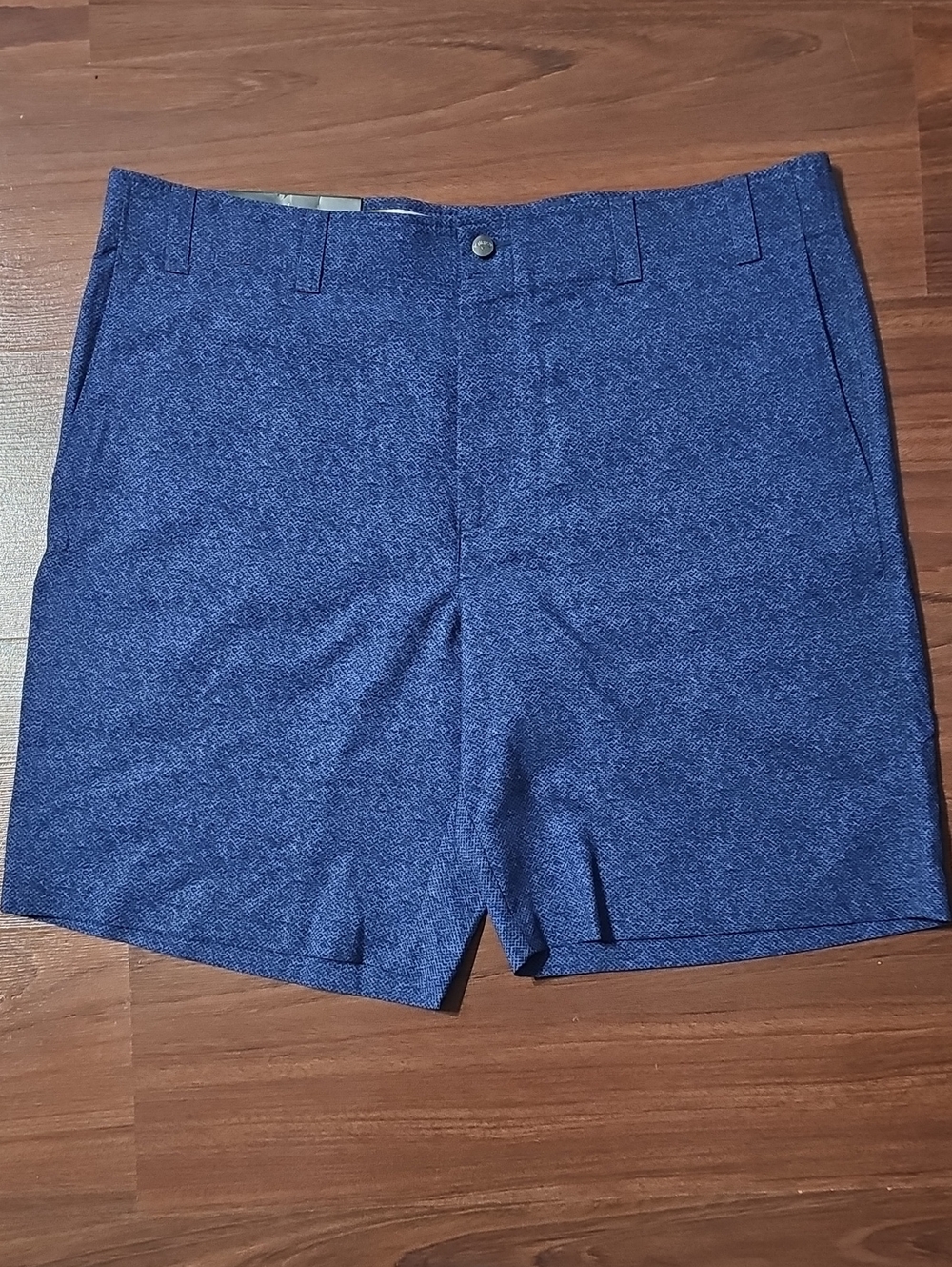 Callaway Navy Textured Flat-Front Men's Shorts